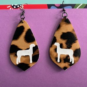 Handmade two sided earrings